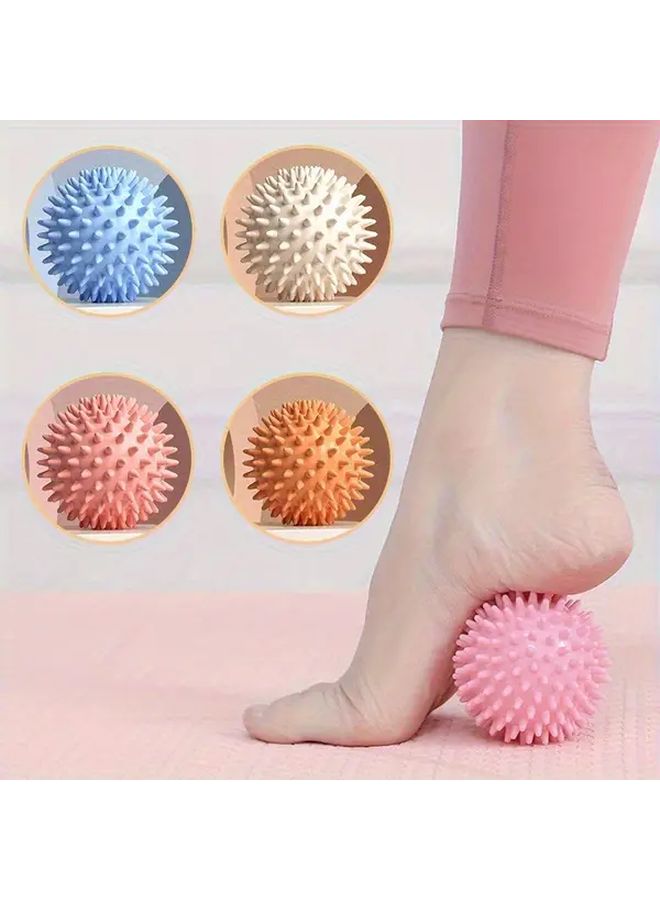 Pink Massage Ball Set for Muscle Relaxation Yoga Fitness Neck Shoulder Foot Massager - Image 2